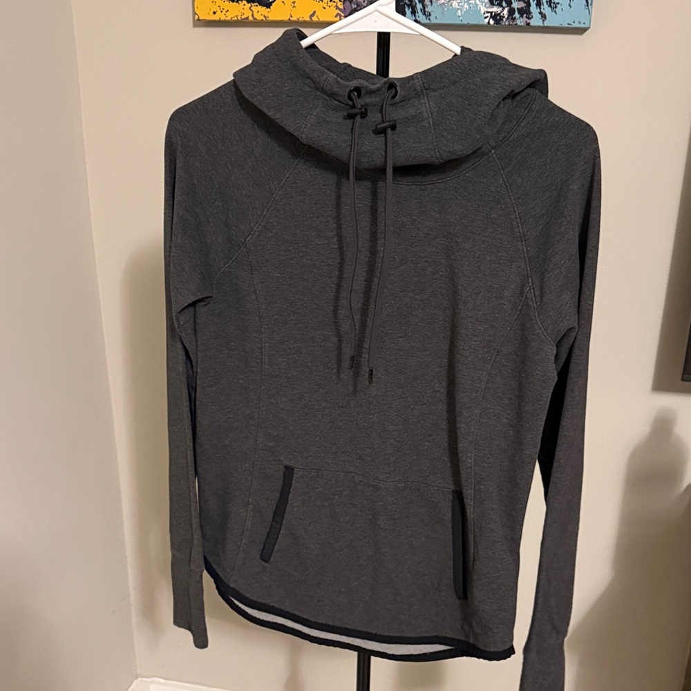 Athleta Gray Hooded Sweatshirt
